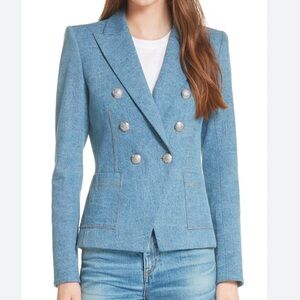 Veronica Beard Caden Denim Dickey Jacket 6